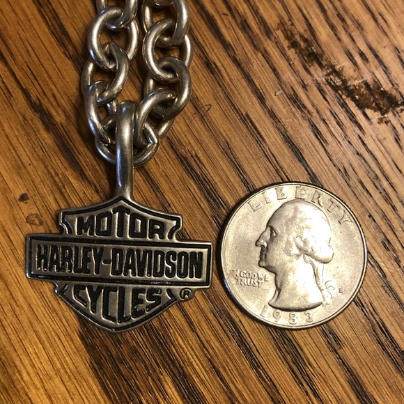 Harley Davidson Sterling Silver Necklace Over 100g - Picture 3 of 4